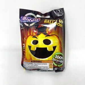 illooms LED Light Up Balloon Ecoair Giant Pumpkin Orange Halloween Party Decor